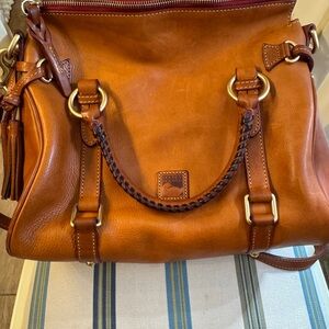 Dooney & Bourke Tan Leather Satchel